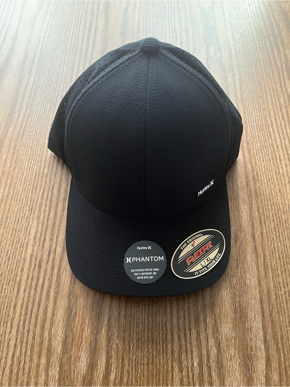 Hurley Black Phantom Flexfit hat L/Xl